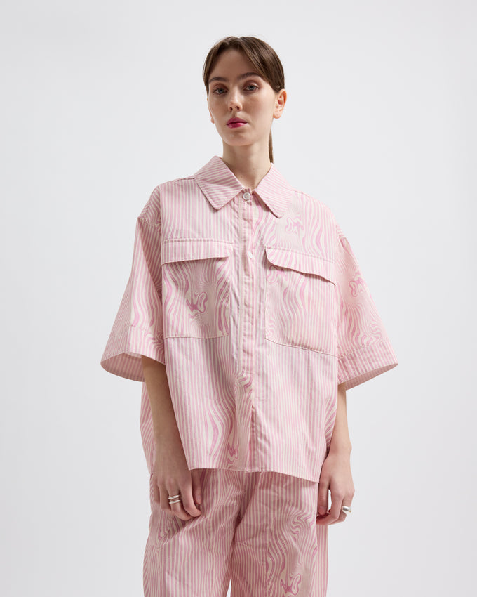 Lyra – Pink Glitch Stripe