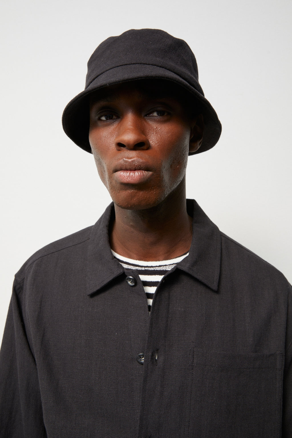 Shoom Hat Linen Black