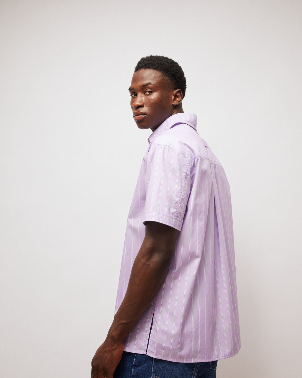 Callum Light Lilac Stripe