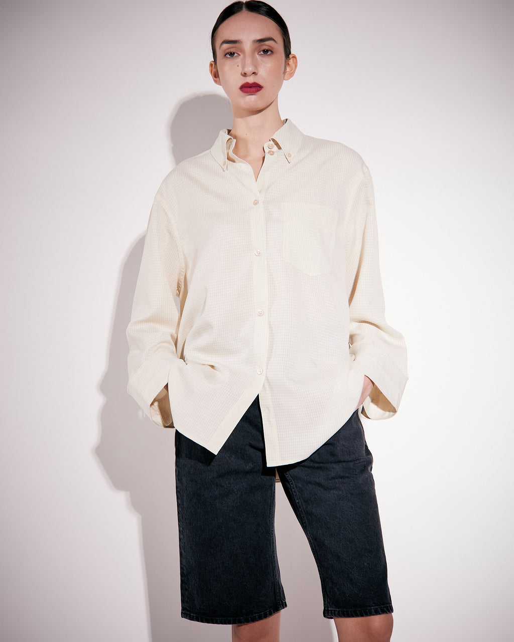 Rhona Gingham Khaki
