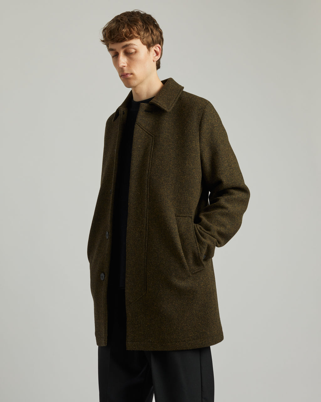 T-Coat Wolle – Braun