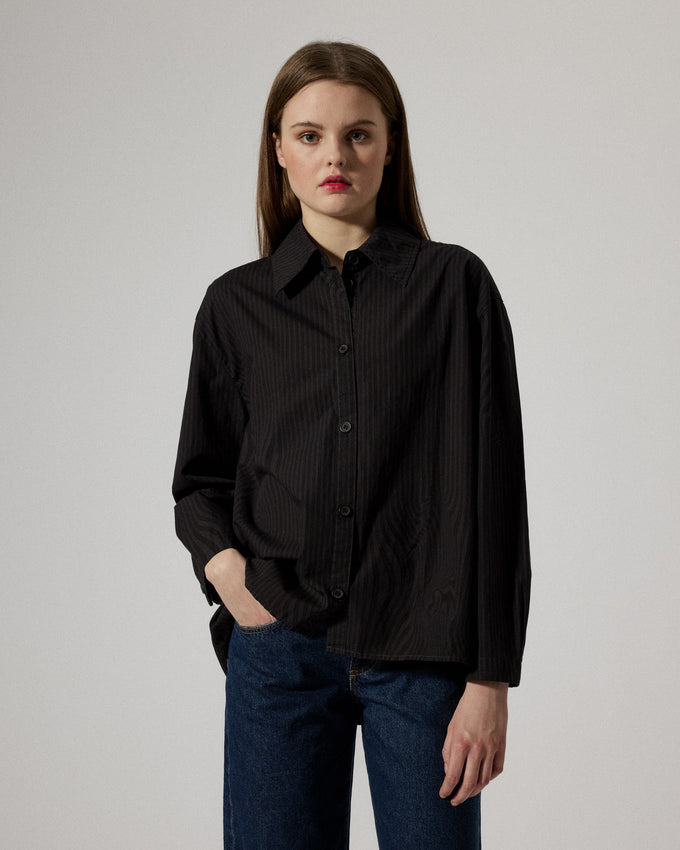 Stella Black Glitch Stripe Over dye